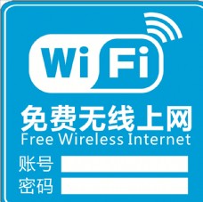 PPT设计免费无线上网wifi提示牌图片