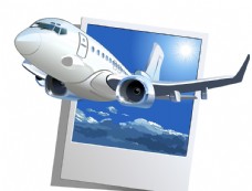 SPA插图飞机卡通插画素材图片