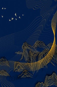中国风设计新中式海报背景图片