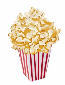 爆米花插画图片