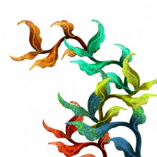 插画手绘植物装饰玄素图片