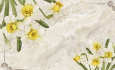 中堂画花卉背景图片