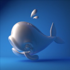 C4D模型鲸鱼图片