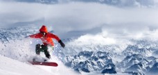 雪山冬奥滑雪图片