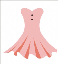 女士服装矢量裙子粉色裙子图片