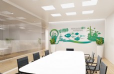 绿色能源企业文化墙图片