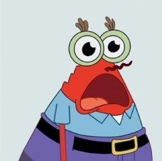 海绵宝宝蟹老板动漫悲伤头像图片