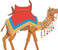 其他生物卡通骆驼插画图片