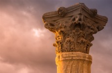 欧式花纹背景罗马柱图片