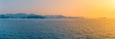 夕阳醉美千岛湖全景图图片