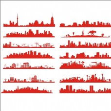 大厦矢量城市图片