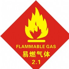 企业LOGO标志易燃气体标志图片
