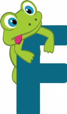 字母f青蛙图片