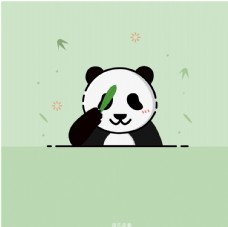 SPA插图熊猫胖达插画图片