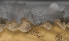 新中式抽象山水图片