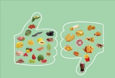 绿色蔬菜均衡饮食图片