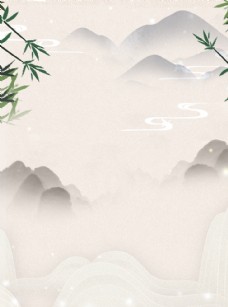 风景中国风竹子背景图片