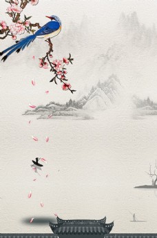 中国古典画中国风水墨古典装饰画图片