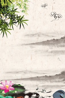 中国古典画中国风水墨古典装饰画图片