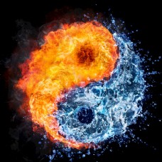 火与水水与火贤阳概念陶符号图片