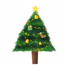 木材树木装饰圣诞元素图片
