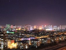 灯火哈尔滨夜景城市夜景图片
