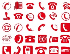 手机矢量电话标志图片
