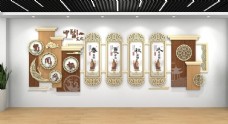 木材传统木纹中医传统文化墙图片