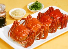 美食红烧螃蟹图片