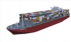C4D模型货轮图片