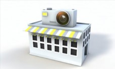 C4D模型相机房子图片