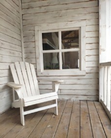 度假北欧木屋椅子图片