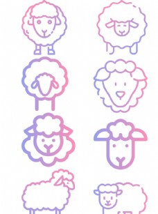 SPA插图矢量插画绵羊素材图片