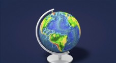 C4D模型地球仪图片