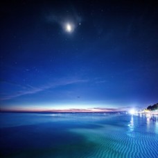 商品海沙滩夜景图片