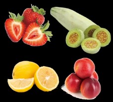 莓果免抠水果草莓羊角蜜桃子柠檬图片