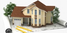 规划图建筑结构图房屋别墅房子图片