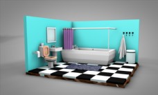 其他设计C4D模型卫生间图片
