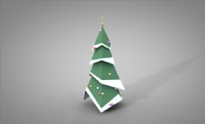 C4D模型圣诞树松树图片