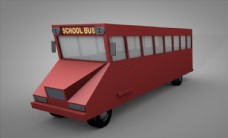 C4D模型大巴巴士图片