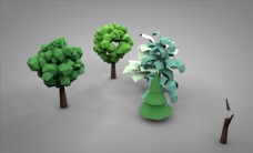 C4D模型树木图片