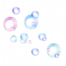 水晶画彩色气泡装饰图片