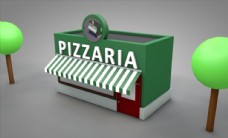 其他设计C4D模型披萨店快餐店图片
