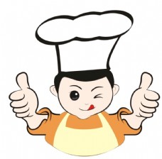小人卡通厨师图片