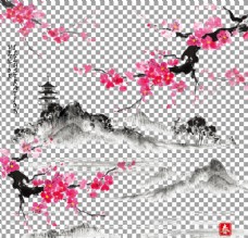飞鸟中国画图片
