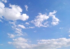 晴空蓝天白云图片