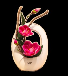 玉兰陶瓷花瓶图片