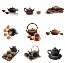 画中国风茶壶茶具茶馆素材图片