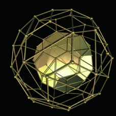 创意空间创意金属球立体空间装饰画图片