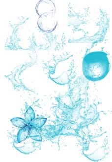水珠水花素材图片